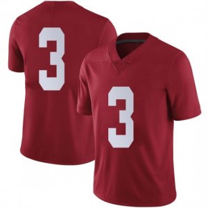 NCAA Men's Alabama Crimson Tide #3 Daniel Wright Stitched College Nike Authentic No Name Crimson Football Jersey JH17U72ZA
